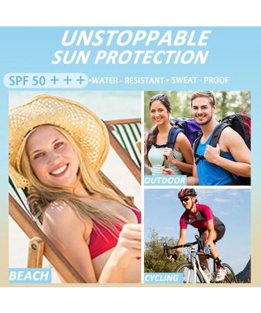 Cr me solaire min rale naturelle au suif de b uf SPF 50 rafra chissante et non grasse protection solaire longue dur e id ale pour les voyages en plein air 2pcs - Buy Online on GoSupps.com