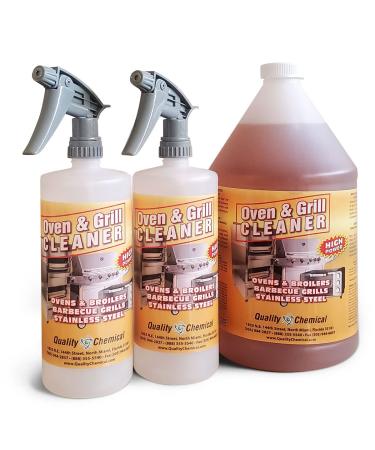 Oven & Grill Cleaner Heavy-Duty / Fast acting & Easy to use / Made in USA / Quality Chemical / 1 Gallon Combo