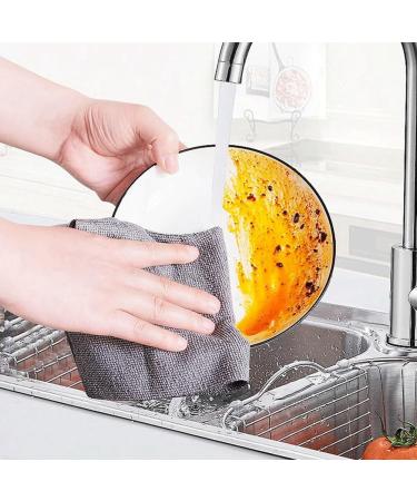 Crcyphne Reusable Cleaning Wipe Household Dish Rags Wash Paper Towel Replacement Blue - Buy Online on GoSupps.com