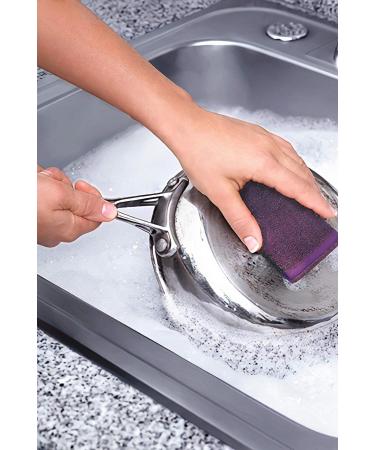 (12 Pack) Dish Wash Sponge Kitchen Sponge for Hard Surface Tools Multi-Use Heavy Duty Scrub for Dishwashing - Buy Online on GoSupps.com