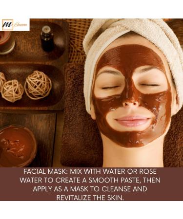 mGanna 100% Natural Rhassoul Clay (Indian Origin) for Anti-Ageing & Skin firming Hair Masks Scrubs Creams and Soap Making 0.5 LBS / 227 GMS (Brown) - Buy Online on GoSupps.com