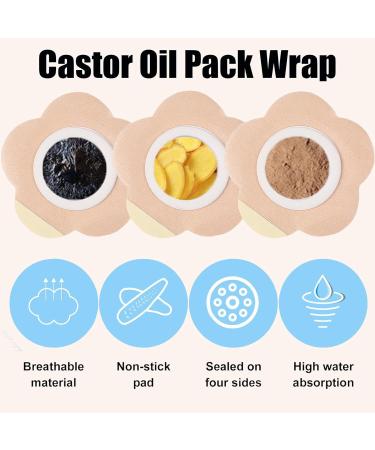 50 Pcs Leak-Proof Self-Adhesive Castor Oil Patches Disposable Cotton Belly Button Patch Castor Oil Pack Wrap Breathable Portable Highly Absorbent Wash-Free - Buy Online on GoSupps.com