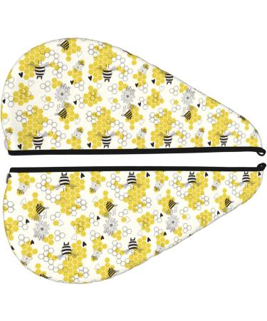 Heart Shaped Honeycomb Microfiber Hair Towel - Soft Super Absorbent Coral Velvet Wrap for Long Curly & Thick Hair - Buy Online on GoSupps.com