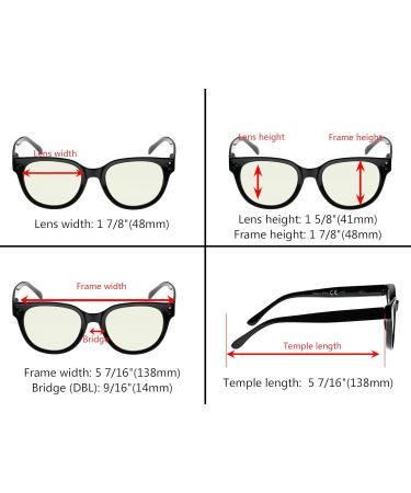 CessBlu 4 Pack Blue Light Blocking Reading Glasses for Women - Computer Reader Eyeglasses (1.25x Mixed Styles) - Shop Now - Buy Online on GoSupps.com