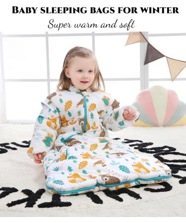 Chilsuessy Forest Bear Baby Sleeping Bag | 2.5 Tog Wearable Blanket | 2-4 Years - Buy Online on GoSupps.com