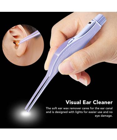 USB Rechargeable Ear Wax Removal Kit with LED Light - Safe and Gentle Ear Cleaner for Baby Kids - Purple - Buy Online on GoSupps.com