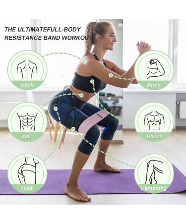 3 Levels Booty Bands Set - Resistance Exercise Bands for Women's Legs and Butt - Yoga Starter Set - Buy Online on GoSupps.com