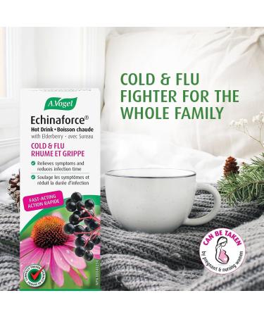 A.Vogel Echinaforce Extra Hot Drink with Elderberry and Echinacea | Extra-Strength Formula | Relieves Common Cold and Flu Symptoms | Immune booster | Children 2+ | 100mL - Buy Online on GoSupps.com
