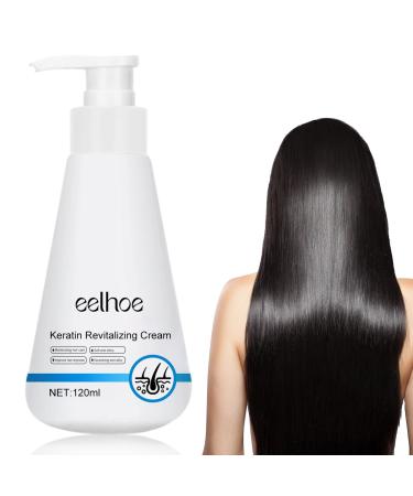 Utapossin 120ml Protein Smoothing Corrective Cream Nourishing Hair Care Cream for Curly Hair Fast Smoothing Nourishing Lotion with Collagen Smoothing Cream for Natural Hair