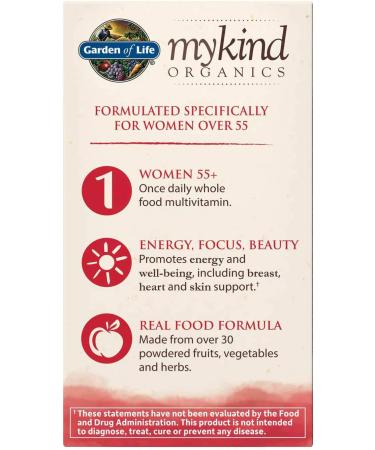 mykind Organics Women 55+ 30 Tablets - Natural Whole Food Multivitamin - Buy Online on GoSupps.com