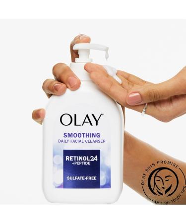 Olay Face Wash Daily Facial Cleanser with Retinol Peptides & Glycerin - Smoothing Noursihes Skin Surface Hydrates while Cleansing - Sulfate-Free Paraben-Free 16 Oz 16 Fl Oz (Pack of 1) - Buy Online on GoSupps.com