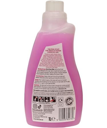 The Pink Stuff Miracle Power Limescale Gel for Washing Machine 1L - Protects Cleans and Prevents Limescale Build-Up - Buy Online on GoSupps.com