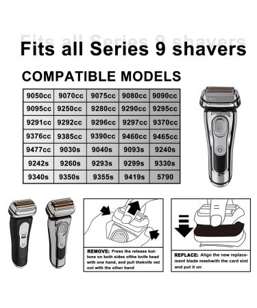 Buy 94M Electric Replacement Shaver Head for Braun Series 9 Pro - Compatible with 9290cc 9291cc 9370cc 9376cc 9293s 9260s 9295cc 9385cc - International Shipping Available - Buy Online on GoSupps.com