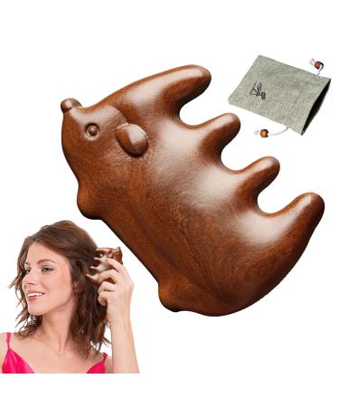 Scalp massage curb scalp massage of wide tooth comb portable natural wood wide denture comb scalp massage for family and friends birthday present