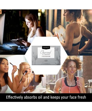 4 Packungen Gesichts-L schpapier Gr ntee labsorbierende Bl tter f r M nner Frauen 400 St ck Gesichts l Blotting Paper Gesicht Blotting-Papiere Face Oil Blotting Papers l-L schpapier Bamboo Charcoal - Buy Online on GoSupps.com