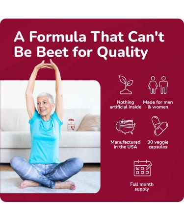 Pro Flow Circulation Support Supplement 90 Beet Root Capsules with Grape Seed Extract L-Arginine Vitamins B12 beet root extract capsules Blood Circulation Supplement - 90 Capsules - Buy Online on GoSupps.com