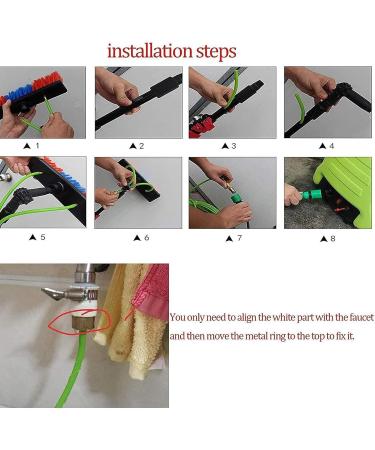 Water Fed Window Cleaning Pole Aluminum Alloy Water Fed Telescopic Brush For Window Cleaning Trucks Cleaning System & Washing Tool (Size : 30FT/9M) - Buy Online on GoSupps.com