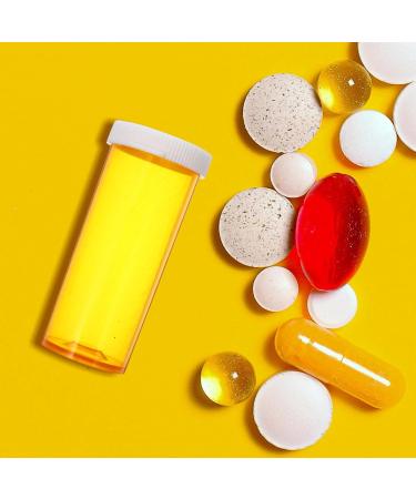 Healeved Empty Pill Bottles with Caps 25pcs Medication Vials 6DR Plastic Medicine Containers Clear Containers Pill Cases Organizers 6.20X2.40X2.40CM - Buy Online on GoSupps.com