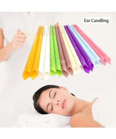 16 Pieces Natural Beeswax Ear Candles - Ear Wax Removal with Ear Cups & Protective Panes (8 Colors) - Buy Online on GoSupps.com