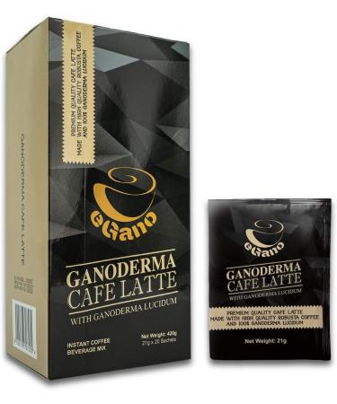 Mix-Set of 2 Boxes eGano Premium Quality Ganoderma Coffee - 1 Box Ganoderma Black Coffee Cafe Noir And 1 Box Ganoderrma Cafe Latte - Instant Coffee with Ganoderma Lucidum Extract - Buy Online on GoSupps.com
