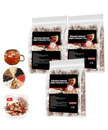 Bpoeee Ginseng Infused Eight Treasure Tea Red Date Wolfberry MulberryTea Chinese Herbal Red GinsengTea 3