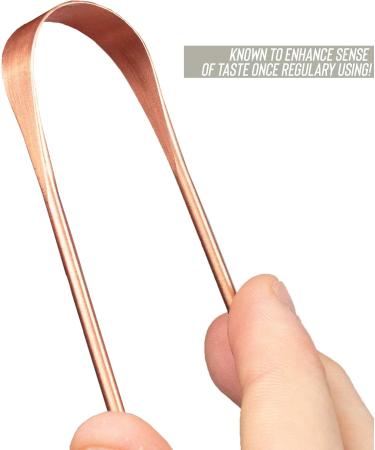 Buy Myga Antimicrobial Ayurvedic Tongue Scraper - Copper Tongue Cleaner for Bad Breath & Oral Health - Buy Online on GoSupps.com