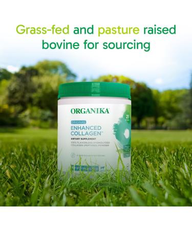 Organika Enhanced Hydrolyzed Collagen Peptides Powder: Easy Absorption Unflavored Collagen Powder for Skin Hair Nails Joints Muscles & Gut - Keto GMO-Free Grass-Fed (1.1 Pounds) Collagen Unflavored 1.1 Pound (Pack of  - Buy Online on GoSupps.com
