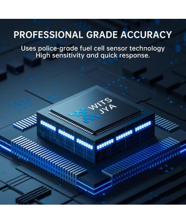 WITSJYA Breathalyzer - Professional-Grade Accuracy USB Rechargeable Alcohol Tester - Buy Online on GoSupps.com