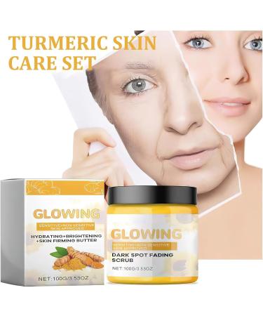 XdealCozyxc Turmeric Glow Combo Skin Care Set with Turmeric Glow Scrub Butter Face Wash Brightening Exfoliating Clears Blackheads Hydration - Buy Online on GoSupps.com