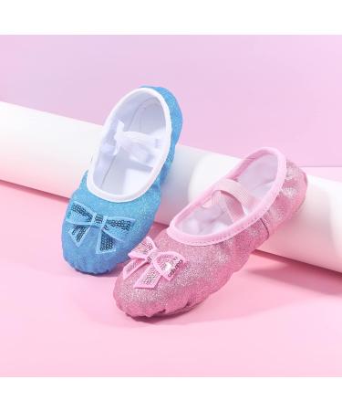 Happy Cherry Girl Ballet Shoes | Leather Sole Dance Shoes for Training | EU Size 32 Pavettes Rosa - Buy Online on GoSupps.com