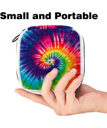 GIAPB Sanitary Napkin Storage Bag Period Bag Tampon Bag Makeup Bag Pad Pouch Colorful Swirl Tie Dye Color2716 - Buy Online on GoSupps.com