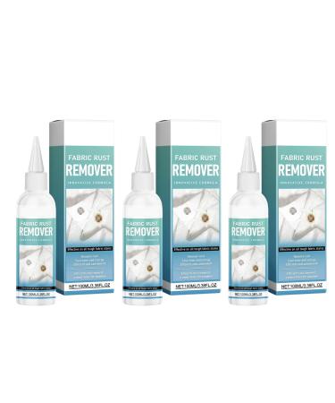 Fabric Rust Remover Easy to Use Rust Stain Eliminating for Fabrics 100ml Mild and Effective Cleaner 3PCS