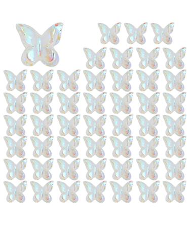 50x 3D Charms Resin Double Layer Nail Charms Beautiful Nail Supplies for Nails
