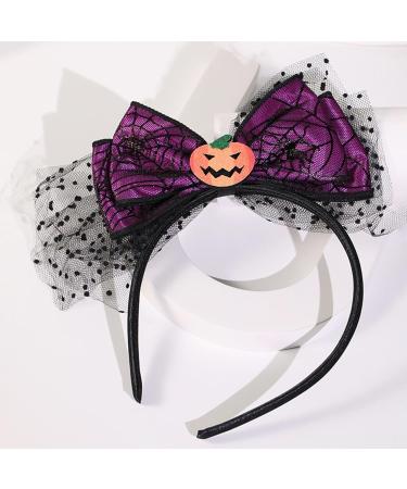 amangul Spiders Halloween Headband for Womens Girls Daily Wearing Halloween Party Fancy Dress Cosplay Hair Accessories(Purple) - Buy Online on GoSupps.com