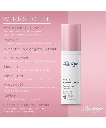  La Mer First Perfection Pure Glow Eye Cream - Against the first signs of aging - Works against puffiness reduces dark circles and red veins - Smoothes the skin - For a radiant look - Buy Online on GoSupps.com