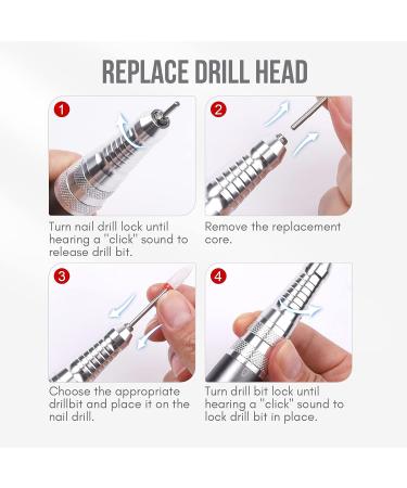 Saviland Professional 35000RPM Rechargeable Nail Drill Machine | Low-Noise Electric File for Acrylic Nails & Gel Polish Removal - Ceramic Bit Included | Perfect Gift for Women - Buy Online on GoSupps.com