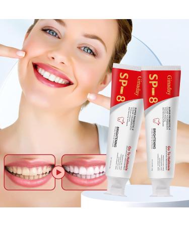2 Pcs SP-8 Probiotic Whitening Toothpaste Triple Whitening Care Deep Cleaning Fresh Breath. - Buy Online on GoSupps.com