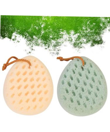 Beavorty 2pcs Face & Body Sponge Bath Scrubber Set - Exfoliating Loofah Shower Brush and Towel - Buy Online on GoSupps.com