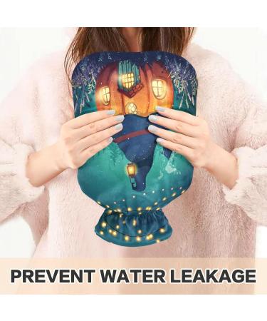 NAANLE Fairy House Punbis 1L Transparent Hot Water Bottle - Handheld Heating Bag for Pain Relief & Cold Therapy - Buy Online on GoSupps.com