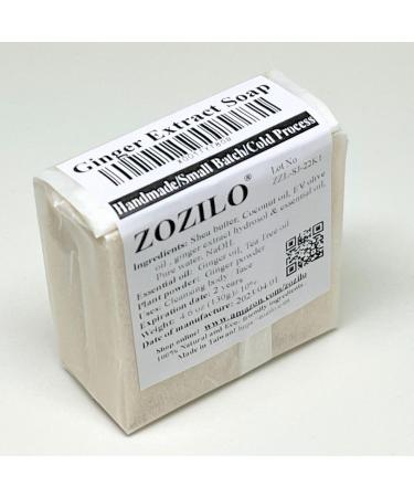 Handmade Ginger Extract & Shea Butter Soap | Olive Oil & Tea Tree Oil | 4.6 oz | Palm Oil Free - Shop Internationally - Buy Online on GoSupps.com