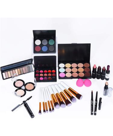 MKNZOME Professional Makeup Set - 29 pcs Cosmetic Gift Set with Travel Bag | Full Sizes Eyeshadow, Foundation, Lip Gloss | Ideal Birthday or Christmas Gift for Teens and Adults - Buy Online on GoSupps.com