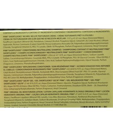 Luster's Pink Short Looks No-Lye Texturizer Kit 1 - Easy Texturizing for Short Hair - Buy Online on GoSupps.com