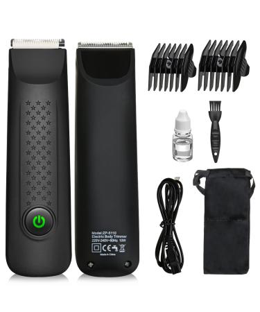 Electric Groin Hair Trimmer, Ball Groomer & Body Trimmer for Men, Waterproof Wet/Dry Clippers, Ultimate Male Hygiene Razor, Waterproof Groin & Body Shaver, with USB Charging
