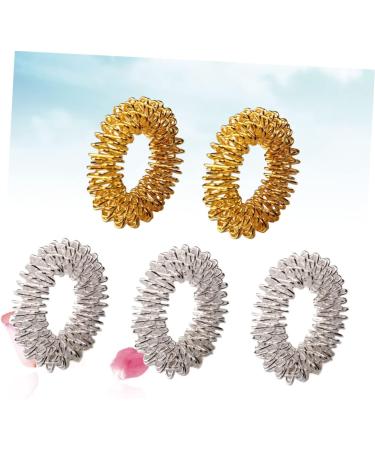 Shop Toyvian 5 Sensory Finger Rings Acupressure Massage Rings for Stress Relief | International Shipping Available - Buy Online on GoSupps.com