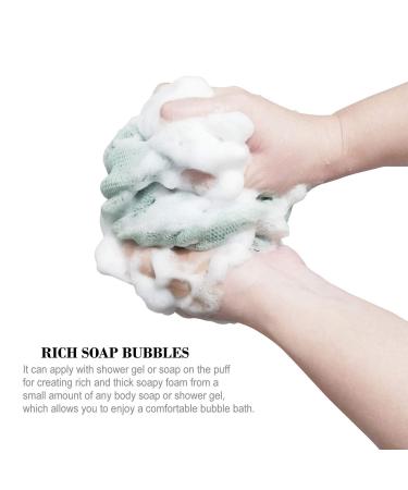 LSIWMSK 3 Pack Long Bath Loofahs | Exfoliating Back Scrubber & Body Shower Sponge Set - Buy Online on GoSupps.com