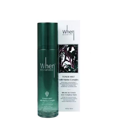 When Revivifying Refreshing Hydrating Toner Mist - Marine Complex Korean Skincare Texture Wrinkles Fines Improvement Regeneration Moisturizing Calming 125ml/4.2 fl.oz 4.2 Fl Oz (Pack of 1)