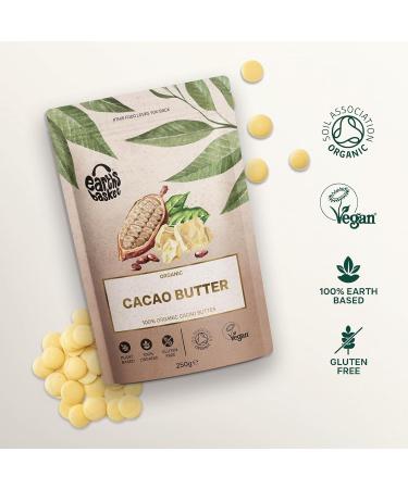 Organic Cacao Butter Rounds - 250g - Earth's Basket Theobroma Cacao Butter - Buy Online on GoSupps.com