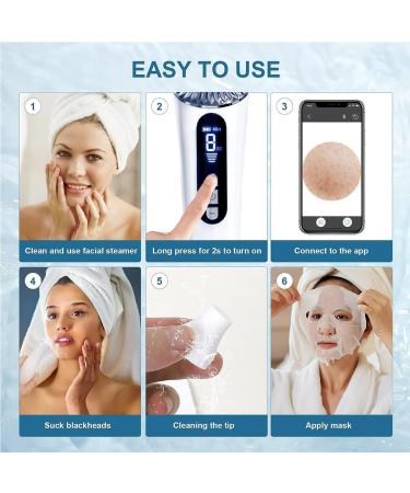 Blackhead Remover Pore Vacuum black head remover for face with 5 Suction Power & 1080P HD Camera - Buy Online on GoSupps.com