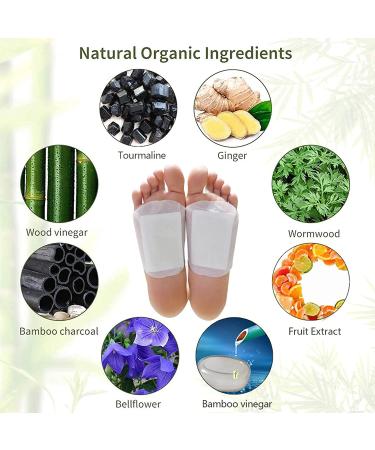 Deep Cleansing Ginger Detox Foot Pads - 14pcs | Remove Toxins, Improve Sleep, All Natural & Comfortable | Body Care Essential - Buy Online on GoSupps.com