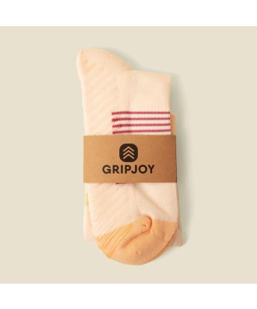 Gripjoy Compression Socks for Women and Men - Pregnancy Compression Socks - Small-Medium Orange/Pink (1 Pair) - Buy Online on GoSupps.com